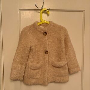 Zara Cream Kids Pea Coat
